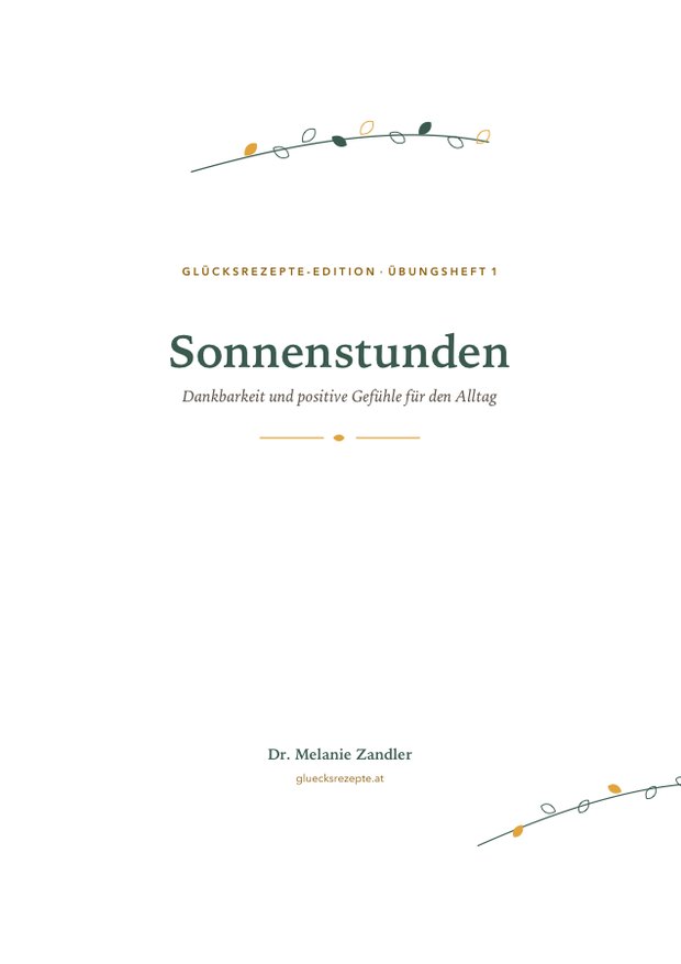 Titelseite: Sonnenstunden
